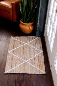 braided jute door mat