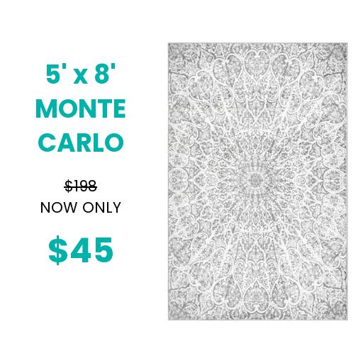 5x8 Gray Monte Carlo $49